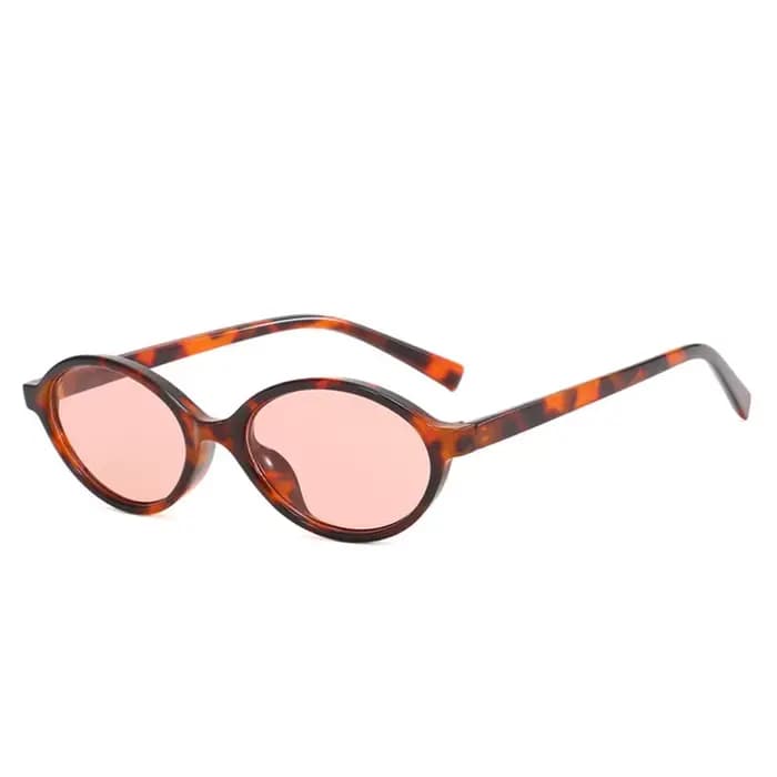 Lunettes de soleil ovales vintage pour femmes, nouvelle mode 2026, monture petite et ronde, pour fem
