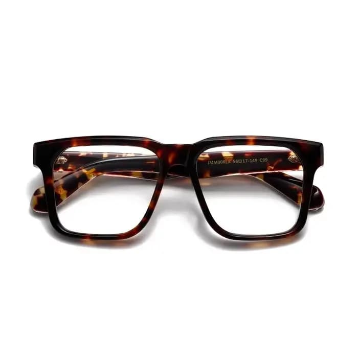 Montures de lunettes optiques carrées en acétate épais grande taille 2025 – Lunettes de luxe rétro p
