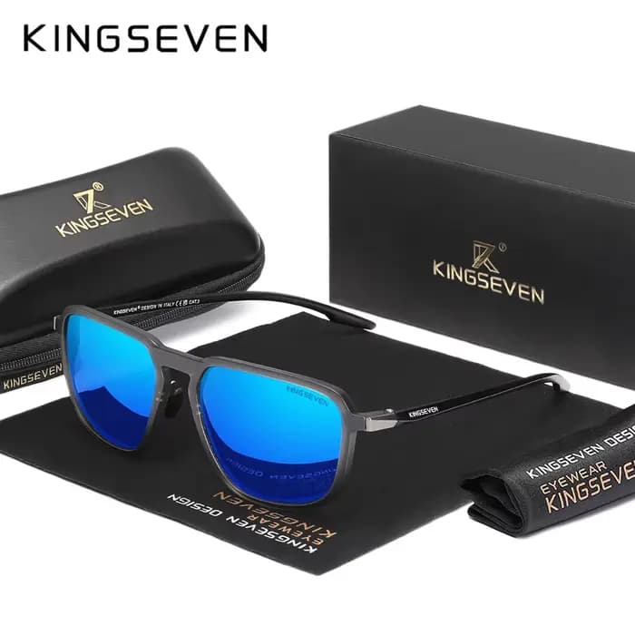 KINGSEVEN Lunettes de soleil polarisées classiques pour hommes et femmes, pour la conduite, protecti