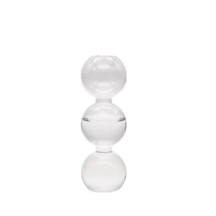 Vase en verre romantique artisanal, pot à fleurs hydroponique créatif simple, vase à fleurs sphériqu