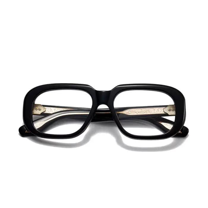 Monture de lunettes en acétate à bords optiques, grandes lunettes ovales, traitement de la myopie, d