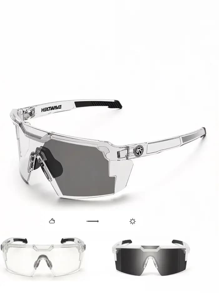 Lunettes tactiques haute performance, verres photochromiques, monture légère, plaquettes nasales ant