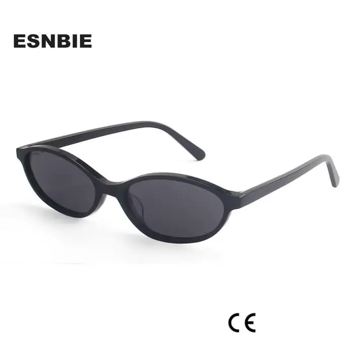 Petites lunettes de soleil ovales en acétate pour femmes, tenue des années 90, Vintage, polarisées, 