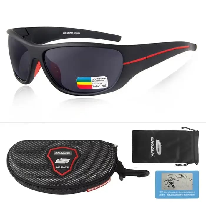 Queshark-Lunettes de soleil polarisées, pour camping, randonnée, pêche, sport, escalade, golf, condu