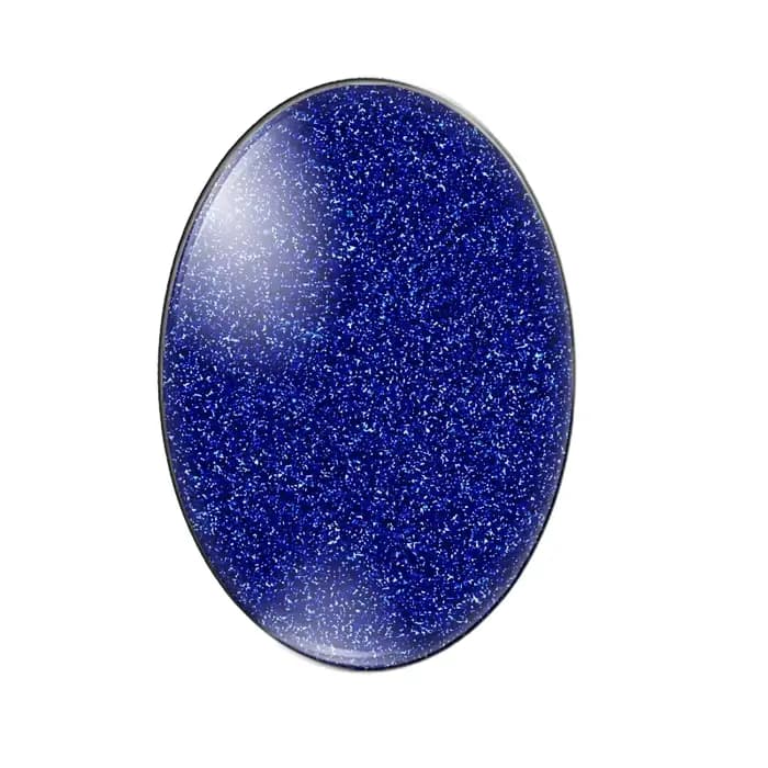 Nouveau cabochon photo ovale en verre, monochromatique, effet arc-en-ciel scintillant, 13x18mm/18x25
