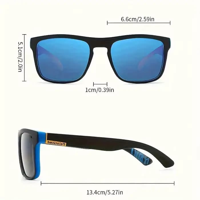 1/3/4PCS Lunettes de soleil carrées classiques pour hommes, légères, monture en PC, UV400, pour la c