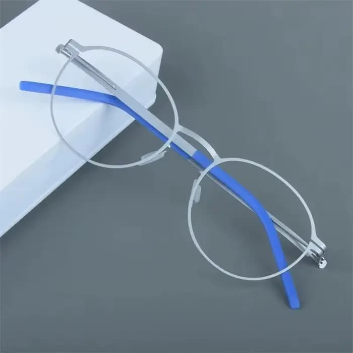 Allemagne marque Design rond sans vis lunettes cadre hommes femmes ultraléger petites lunettes Tona 