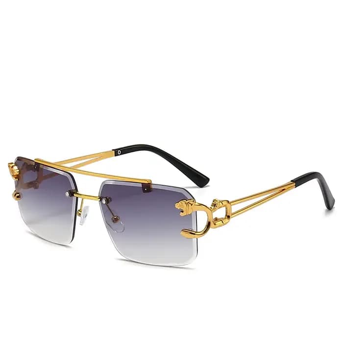 Lunettes De soleil carrées De luxe pour hommes et femmes, marque De styliste Vintage sans bords, mod