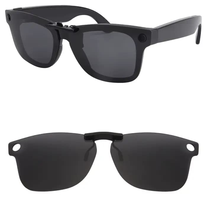 Rarayvix – lunettes de soleil polarisées à clipser, verres compatibles avec Ray-Ban Meta Wayfarer RW