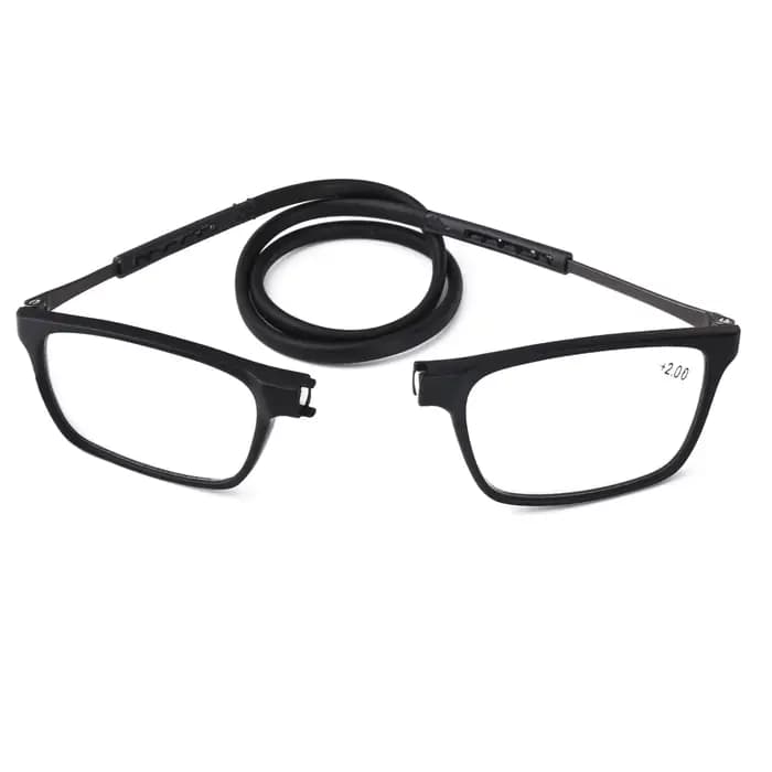 Lunettes de lecture pliantes portables, lunettes presbytes, lunettes de cou, résine haute définition
