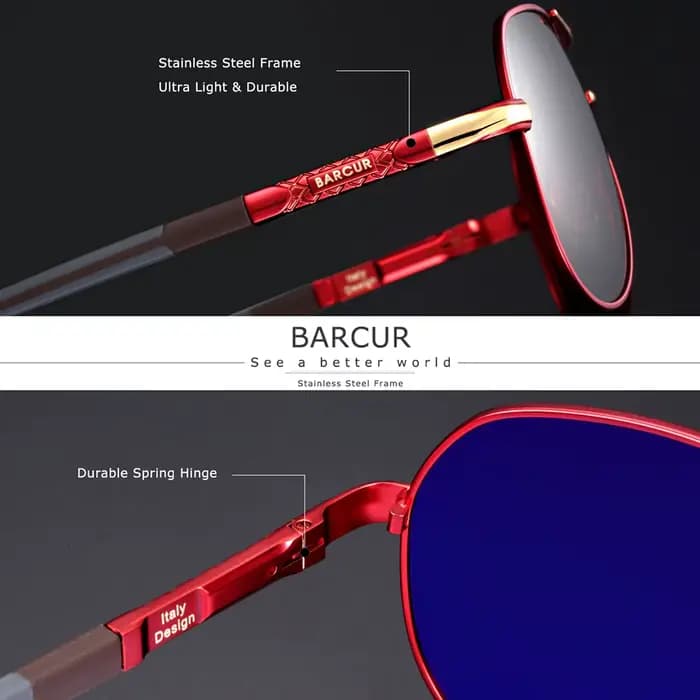 BARCUR lunettes de Vision nocturne originales marque de luxe lunettes de conduite de nuit