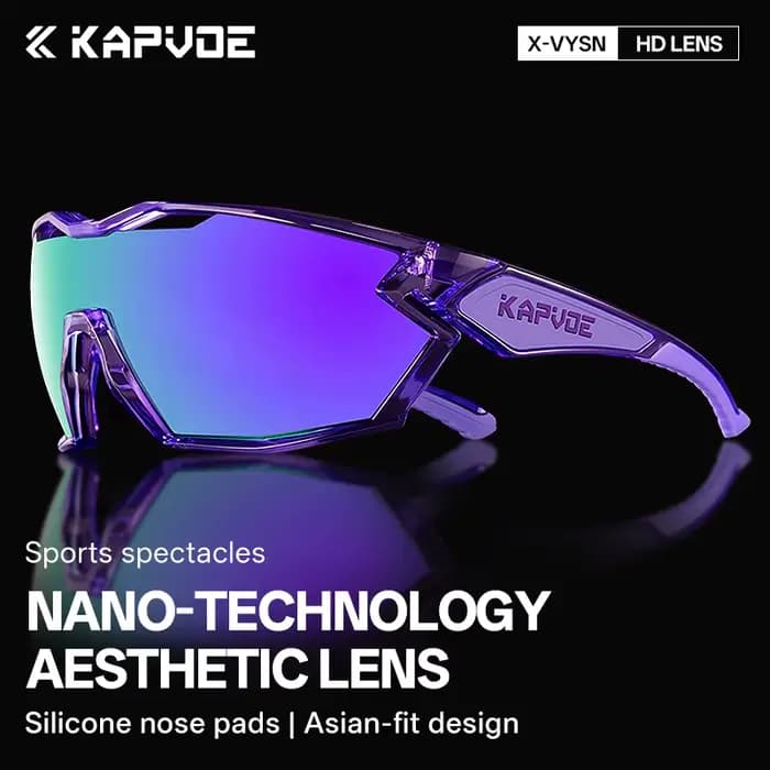 Kapvoe lunettes de soleil hommes UV400 lunettes de cyclisme photochromiques sport pour hommes soleil