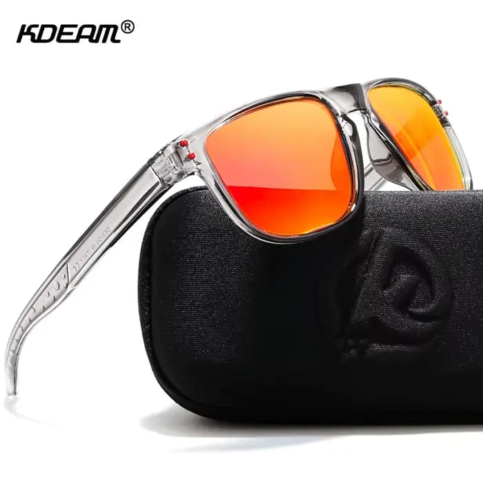 KDEAM-Lunettes de soleil polarisées légères pour hommes, durables, toutes tailles, verres de revêtem