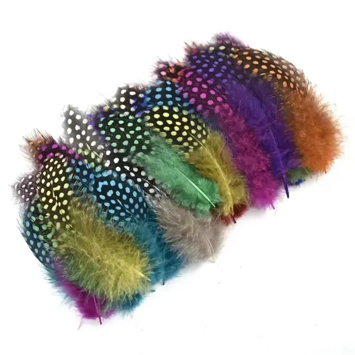 Plumes de dindes de Guinée naturelles pour artisanat, décoratives, attrape-rêves, décoration, créati