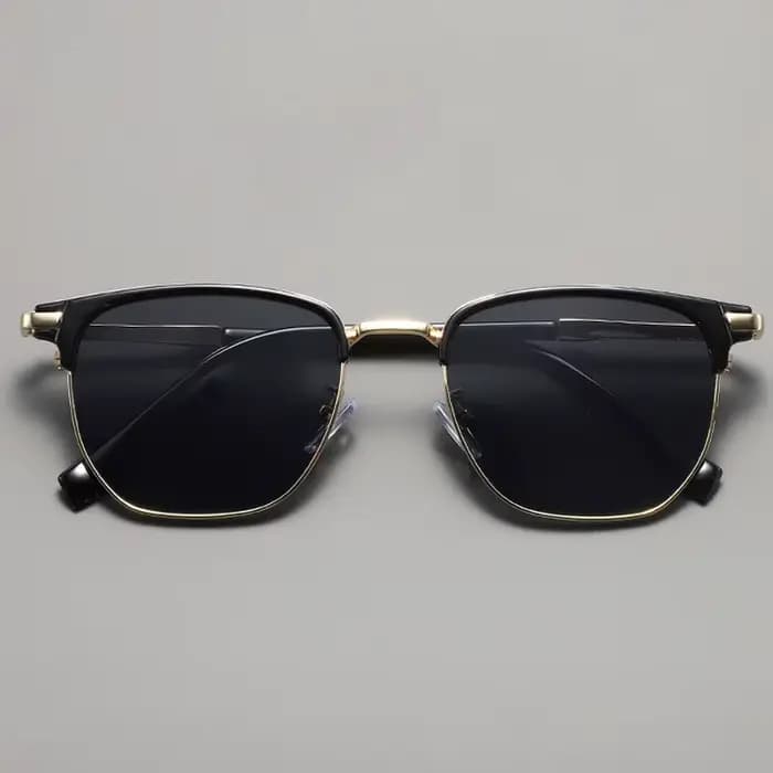 Nouvelles Lunettes de Soleil Carrées Vintage pour Femmes et Hommes, Monture Métallique de Marque, Lu