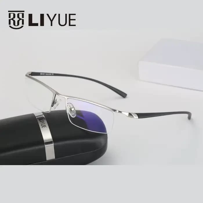 Lunettes optiques avec monture demi-métal pour homme, verres transparents pour myopie, 2022