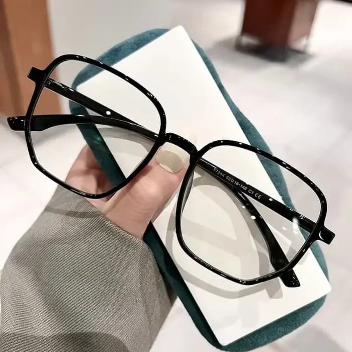 Lunettes élégantes pour femmes, monture carrée, transparentes, tendance, anti-lumière bleue, pour or