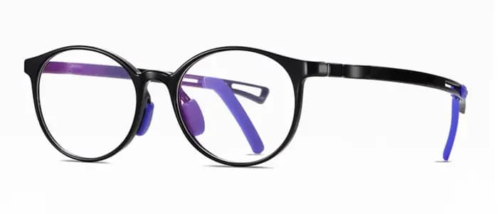Lunettes anti-lumière bleue pour enfants, pour garçons et filles, transparentes, rondes, pour téléph