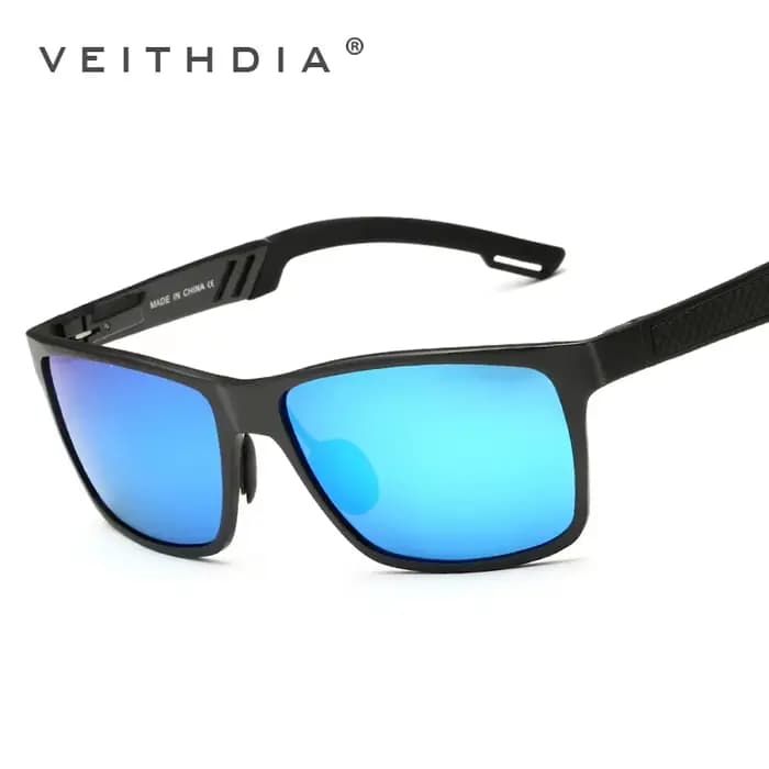 VEITHDIA-Lunettes de soleil polarisées en aluminium pour homme, verres miroir, UV400, sport, pêche e