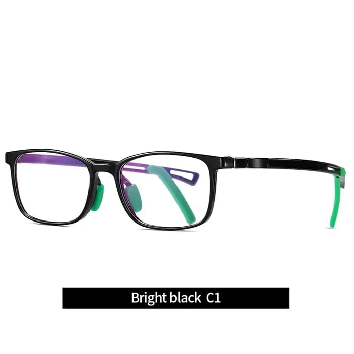 Lunettes d'ordinateur bloquant la lumière bleue pour enfants, monture de lunettes optiques ultralégè