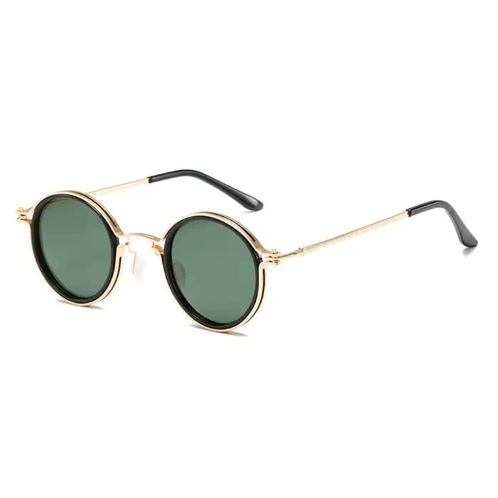 Nouvelles lunettes rétro rondes anti-lumière bleue 2026 pour hommes, monture en métal de marque de c