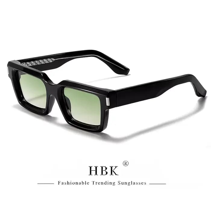 HBK Punk Vintage carré hommes lunettes de soleil marque Design petit cadre lunettes de soleil fête v