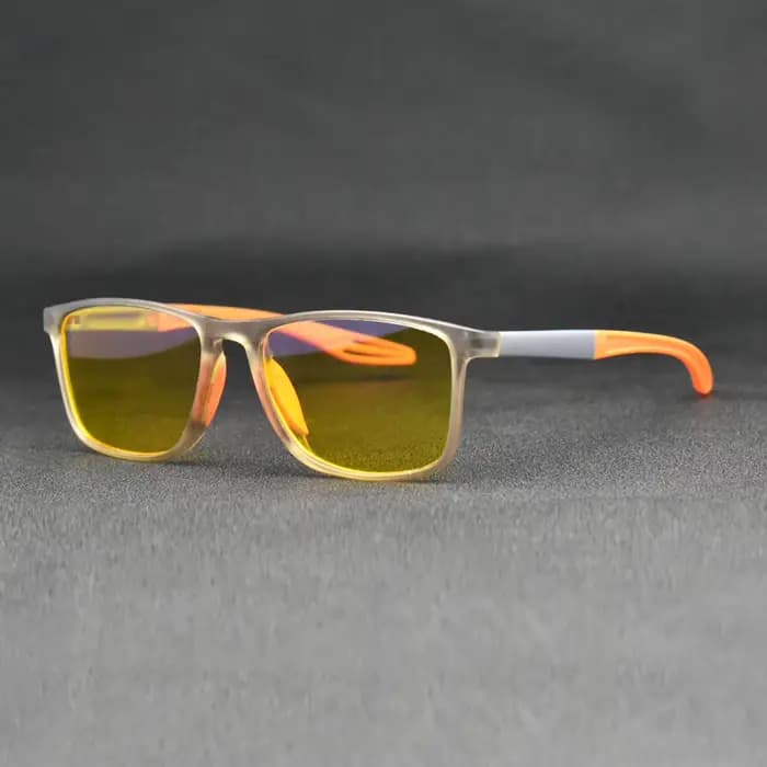 Vision nocturne Anti rayons bleus lunettes d'ordinateur hommes Vintage cadre carré lunettes de jeu f