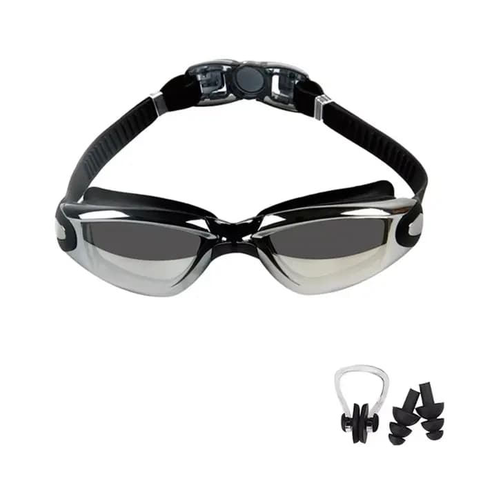 Lunettes de natation pour hommes et femmes, Anti-buée, Prescription Uv, étanche, en Silicone, réglab