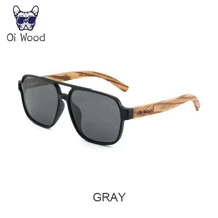 Oi bois lunettes de soleil pour hommes bois lunettes de soleil homme lunettes lunettes polarisantes 