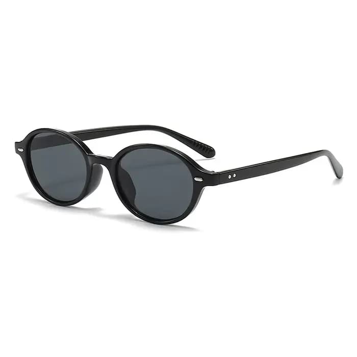 Rétro petites lunettes de soleil ovales femmes hommes Rivets nuances lunettes de mode lunettes de so