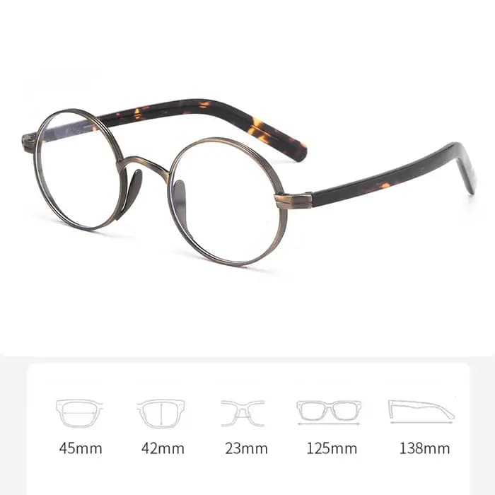 Japon marque Design KMN101 hommes femmes photochromique pur titane cadre rond lunettes faites à la m