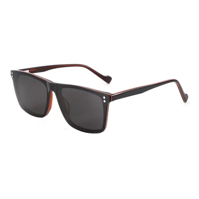 AIREIGHT – lunettes de vue carrées en acétate, taille M, à clipser, pour hommes, myopie, UV400, verr