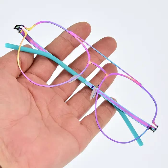 Allemagne lunettes de pilote faites à la main cadre hommes femmes marque Design ultraléger sans vis 