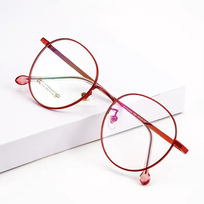 YIMARUILI Ultra léger pur titane lunettes cadre rétro rond décoratif optique Prescription lunettes c