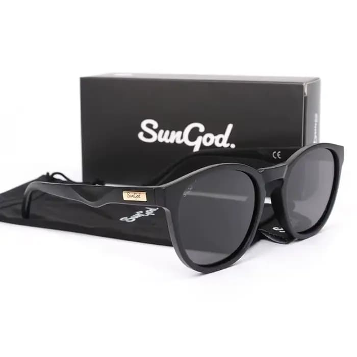 SUNGOD MIRAS Lunettes de soleil miroir bleu Lunettes à verres polarisés pour hommes Lunettes de sole