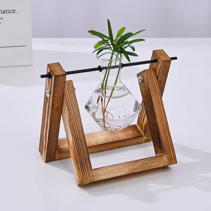 Vase en verre créatif, conteneur de plantes hydroponiques, jardinière de table en verre, Station de 