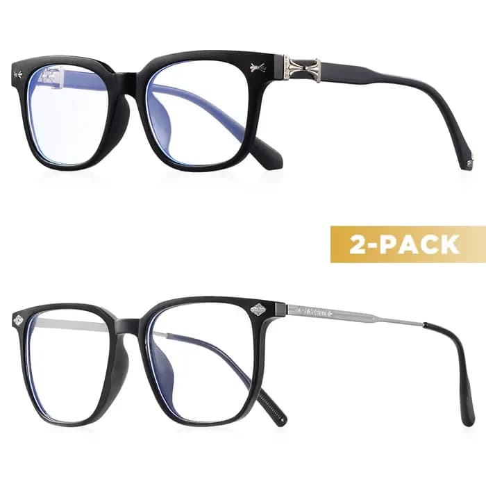 CRIXALIS 2 pièces classique carré Anti lumière bleue lunettes hommes lecture livres lunettes femmes 