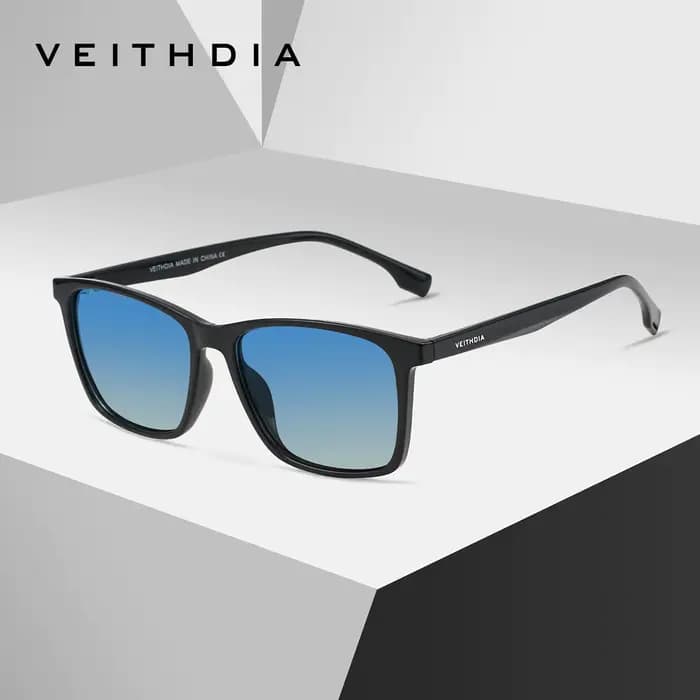 Lunettes de soleil polarisées dégradées VEITHDIA S7911, lunettes de vue tendance pour hommes en TR90