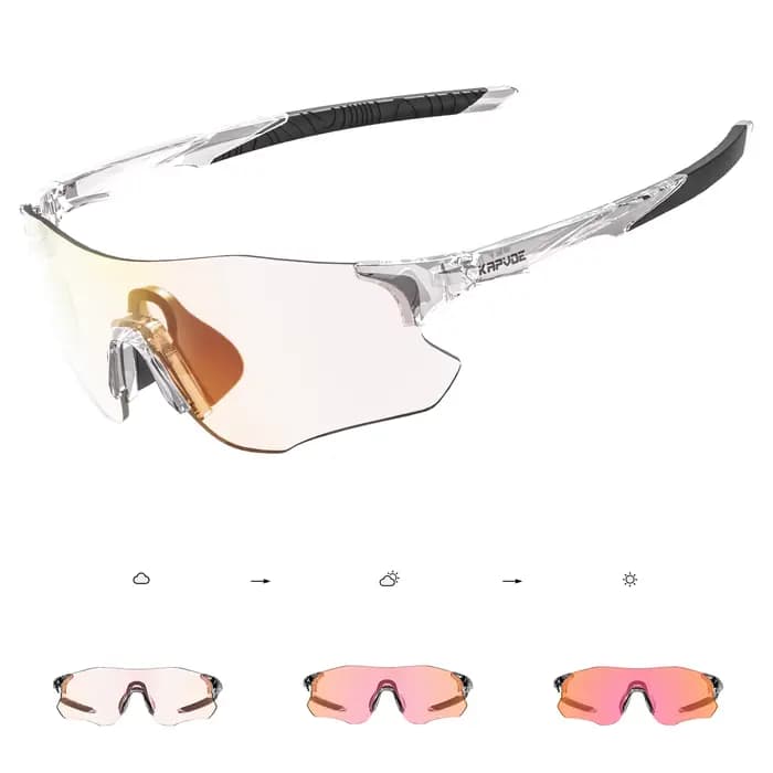 Kapvoe nouvelles lunettes de sport de vélo photochromiques hommes femmes Marathon extérieur vtt cycl