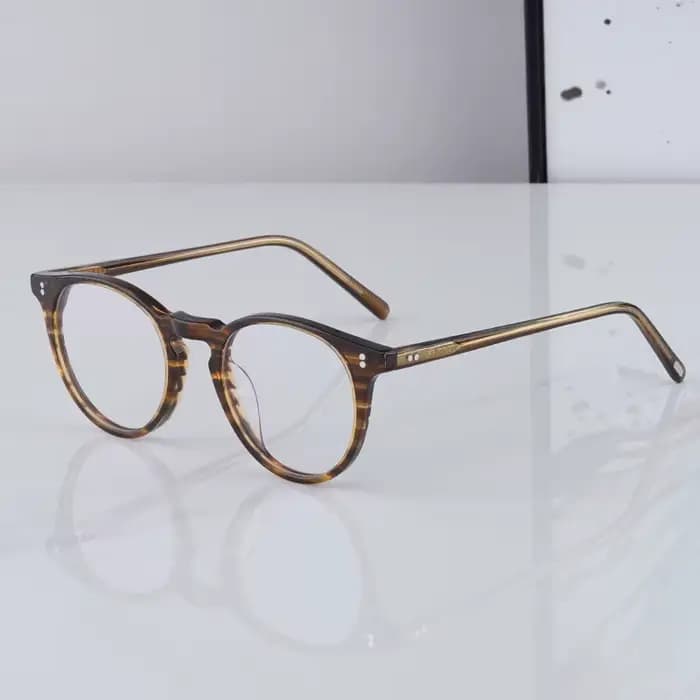 Petit visage lunettes montures Vintage lunettes rondes hommes femmes marque concepteur OV5183 O'mall