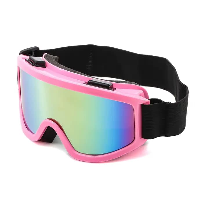 Lunettes de Ski à grand cadre avec lentille colorée, lentille Anti-Collision et Anti-éblouissement, 