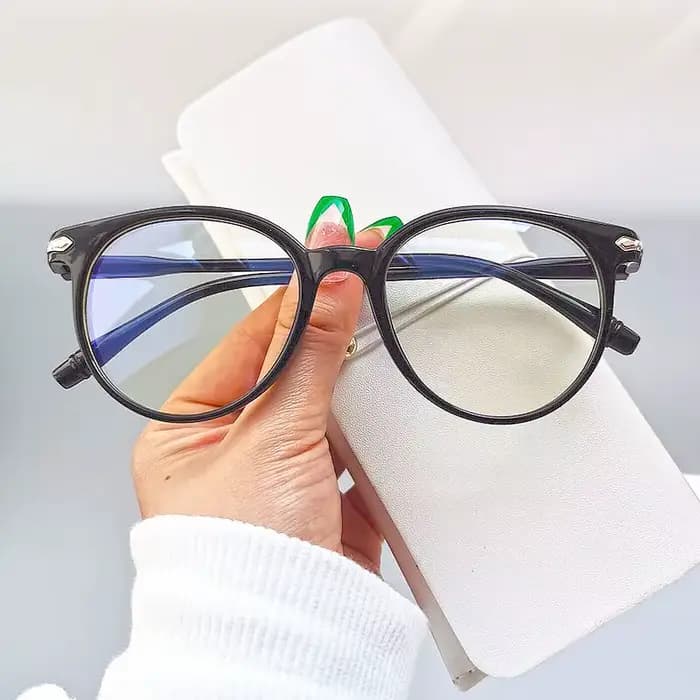 Lunettes d'ordinateur transparentes, monture ronde pour femmes et hommes, lunettes de blocage, lunet