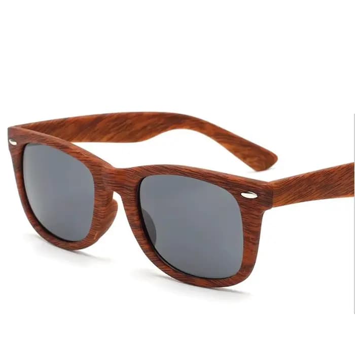 Lunettes de soleil carrées unisexes en bambou pour hommes et femmes, bois, marque de créateur, 216.2
