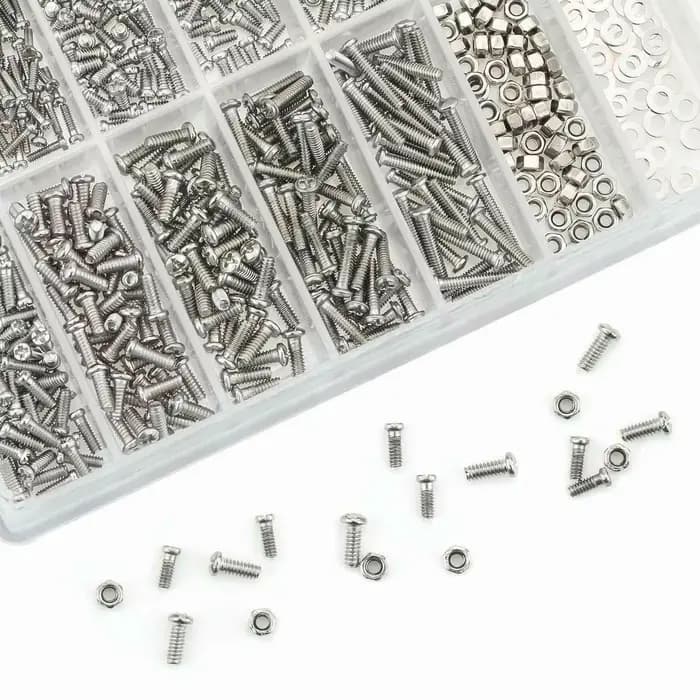 Kit d'outils de réparation de lunettes, 1000 pièces, assortiment de vis et d'écrous pour lunettes, a