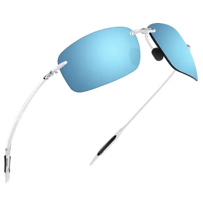 Prévention Jcorde I-Lunettes de soleil de sport Tr90 pour homme et femme, monture sans bords pour co