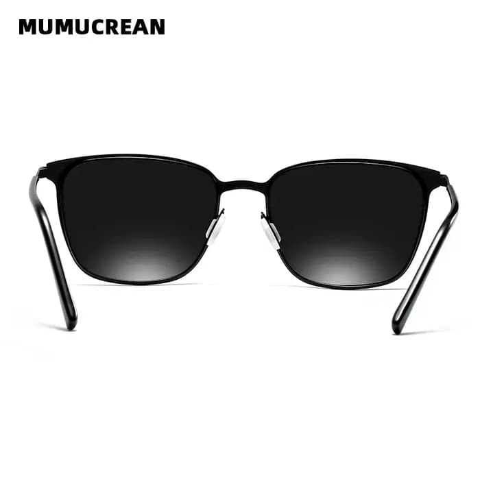 Lunettes de soleil pour hommes nouveauté lunettes de soleil polarisées carrées pilote en métal lunet