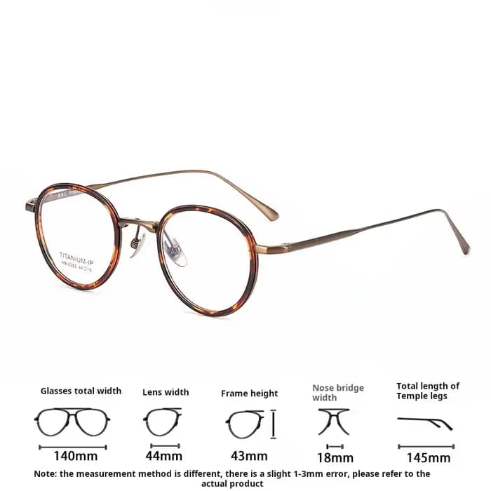 Lzabella nouveau TR90 pur titane lunettes cadre 44 anneau intérieur Sesign petit ovale petit cadre l