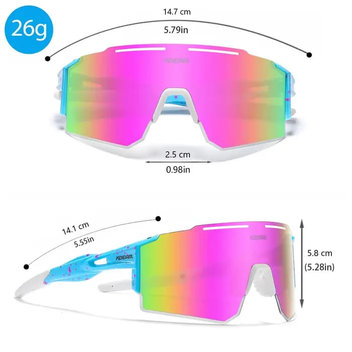 Lunettes de soleil polarisées pour hommes et femmes, lunettes de soleil de baseball et de softball p