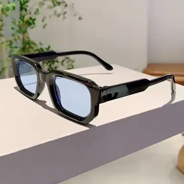 Nouveaux hommes Vintage Rectangle cadre lunettes de soleil mode rétro lunettes de soleil marque de l