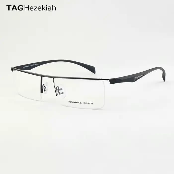 P8332 lunettes d'affaires montures hommes lunettes optiques lunettes de Prescription cadre grand vis